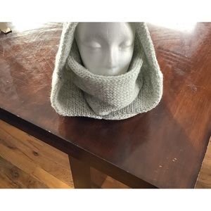 Handmade knitted hooded cowl